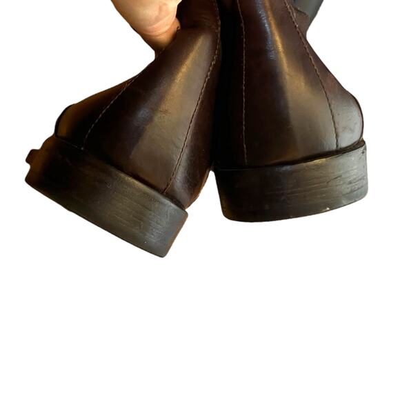 Gianni Versace Slip On Brown Leather Chelsea Boots Classic Old Money Men\'s 43.5 main image 8